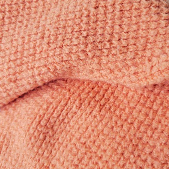 PEACH OVERSIZED SWEATER WITH HODDIE FOR WOMEN - Picture 5 of 10